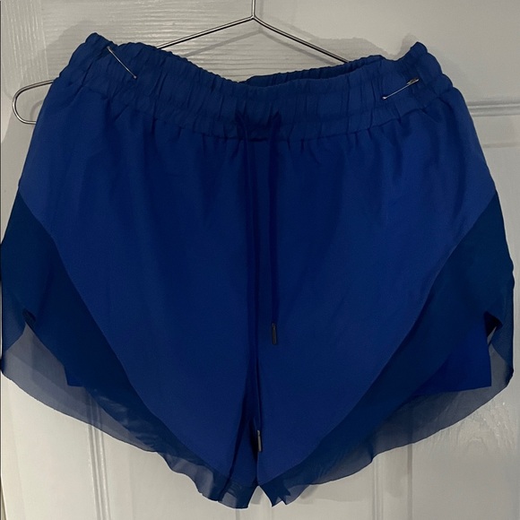 Vibrant Blue Women's Athletic Shorts - Picture 1 of 2